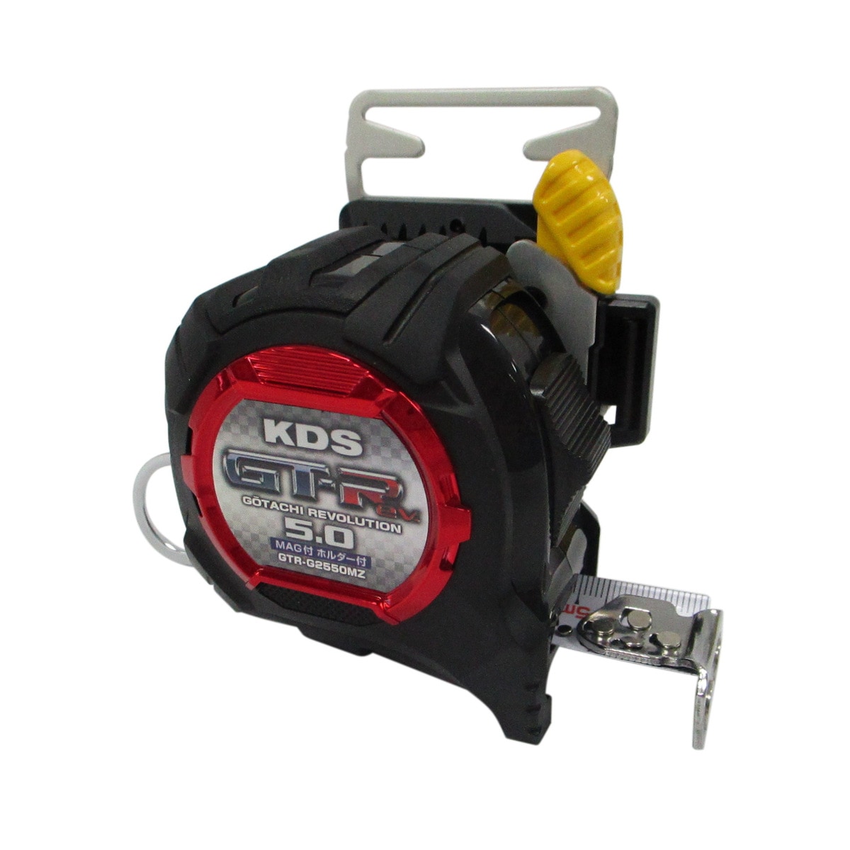 ムラテックKDS コンベックス 剛立G 25mm幅×5.0m マグ厚爪・ハーネス縦ベルト用ホルダー付 GTR-G2550mZT