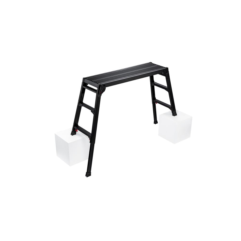 【送料無料】【法人限定】長谷川工業 脚部伸縮足場台 ブラックレーベル DRSB-1000 【メーカー直送・代引不可・置配不可・配送地域限定】