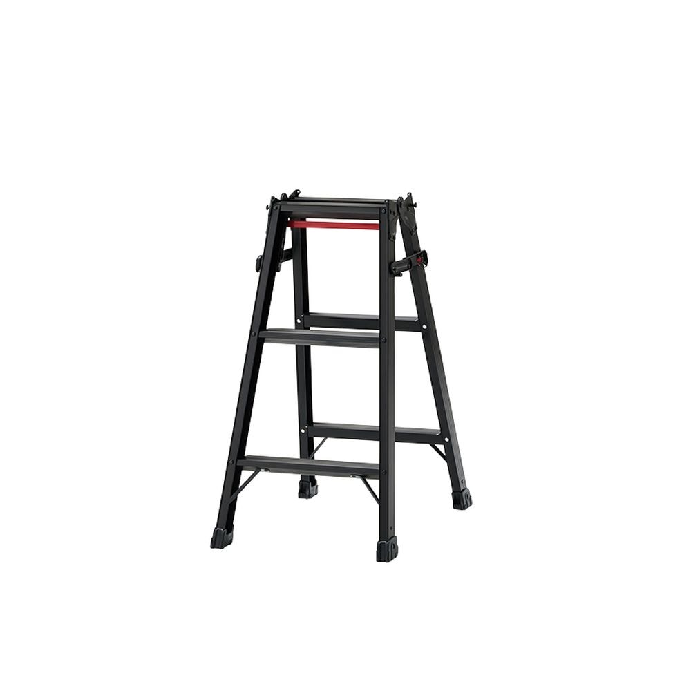 【送料無料】【法人限定】長谷川工業 はしご兼用脚立3尺 踏ざん幅広 ブラックレーベル RHB-09a 【メーカー直送・代引不可・置配不可・配送地域限定】
