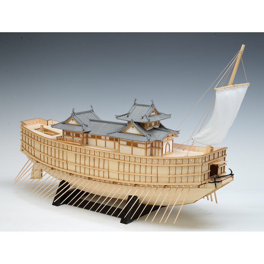 ◆ イマイの帆船工作台 模型用品 帆船模型 ハセガワ青島 ウッディージョータミヤ 木製帆船模型 忍路丸 帆付（1/70スケール・全長 690mm・完成重量