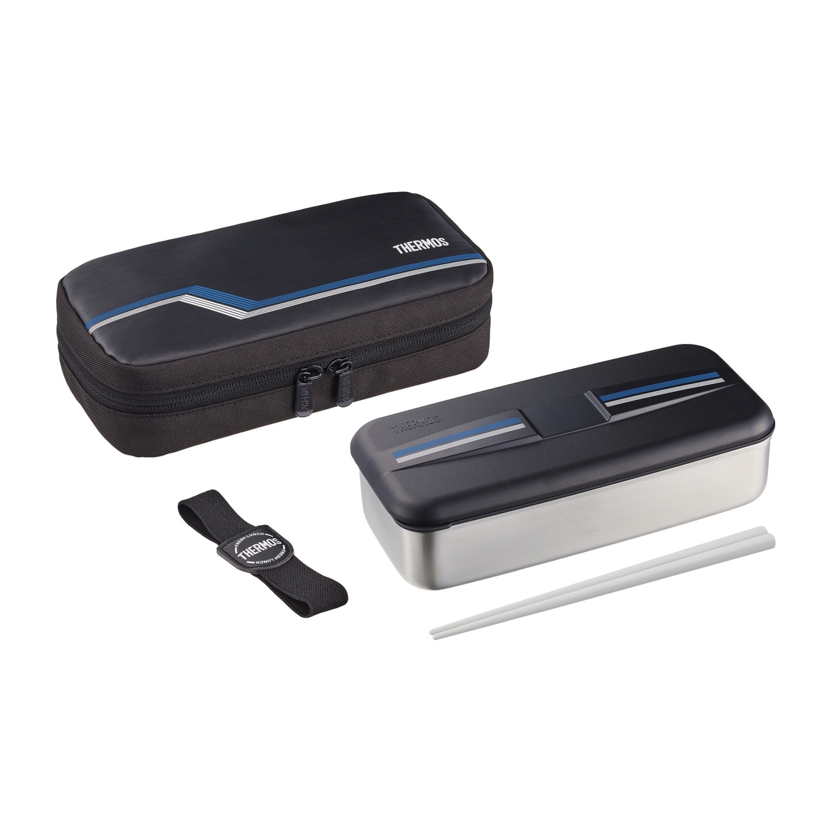 サーモス フレッシュランチボックス 700ml ラインブラック DSD-704-LBK