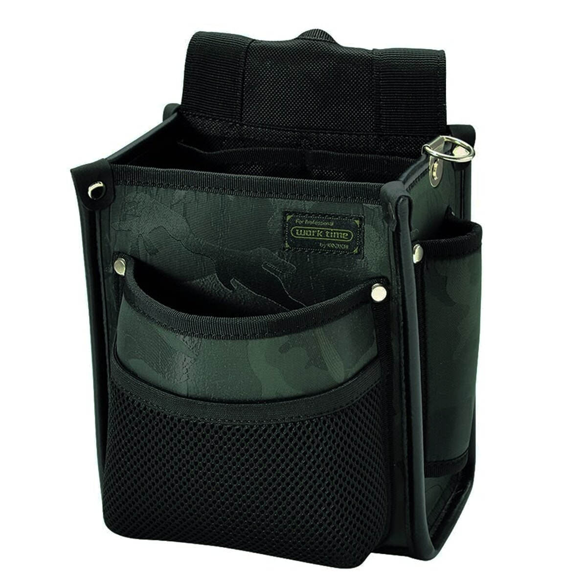 ワークタイム コヅチ 腰袋 電工袋2段 迷彩グリーン KNR-11MGR
