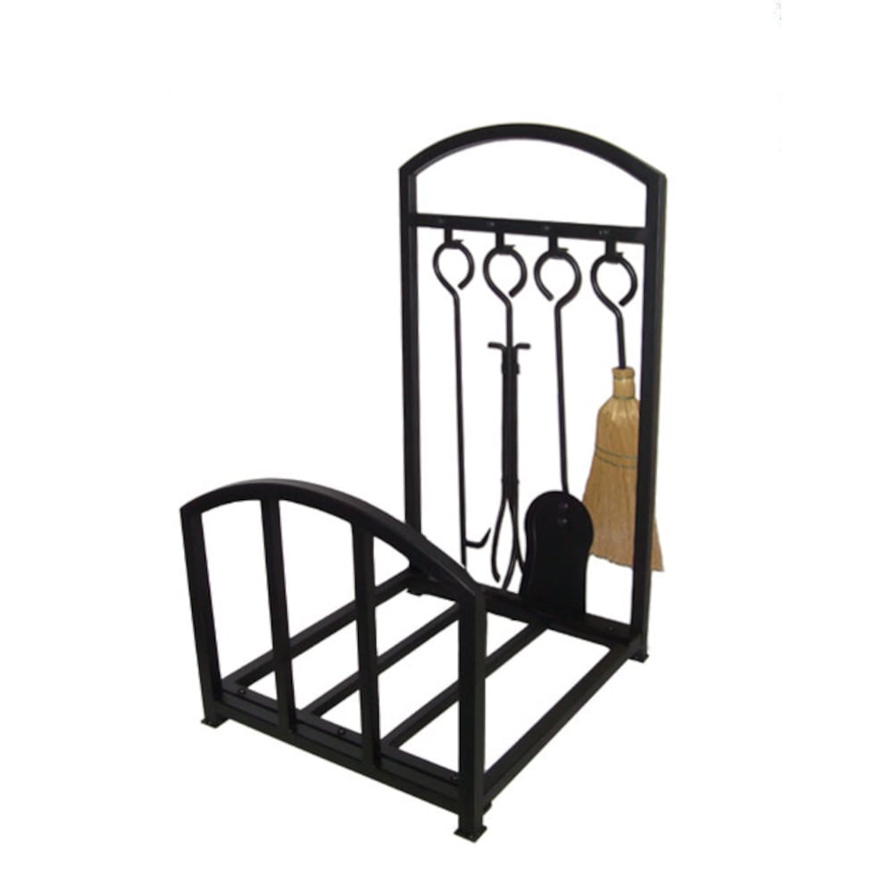 【送料無料】ホンマ製作所 ファイヤーツールセット ログラック付き T88090BK