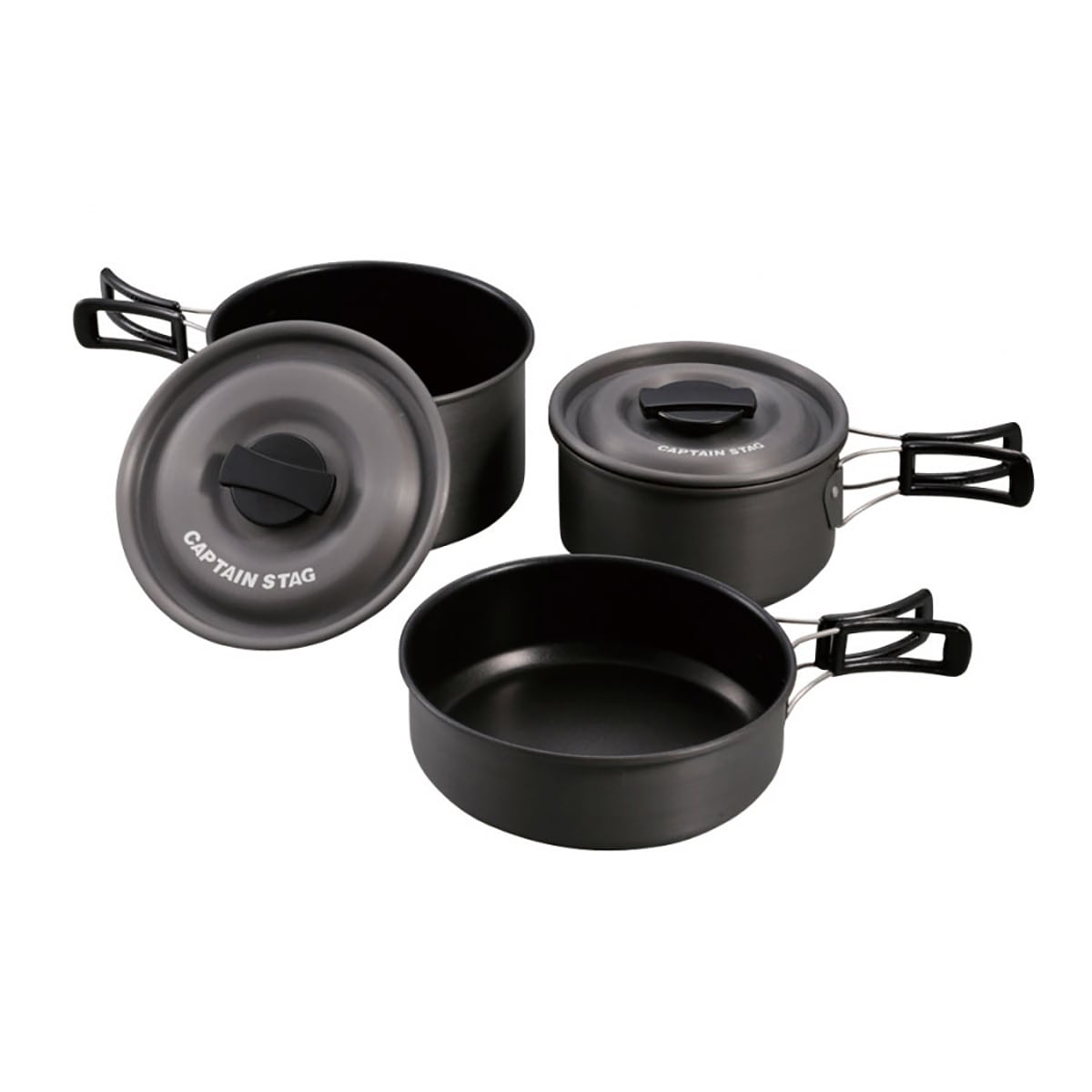 【送料無料】キャプテンスタッグ アルミクッカーSセット UH-4205