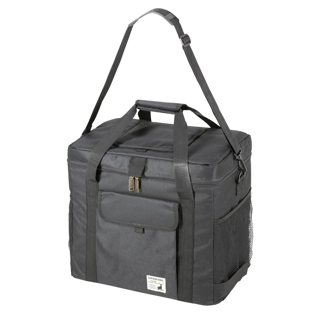 【送料無料】キャプテンスタッグ スーパークールソフトクーラー 33L ブラック UE-567