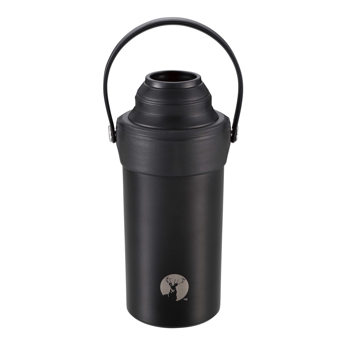 キャプテンスタッグ HDステンレスペットボトルホルダー 500ml～600ml ブラック UE-3542