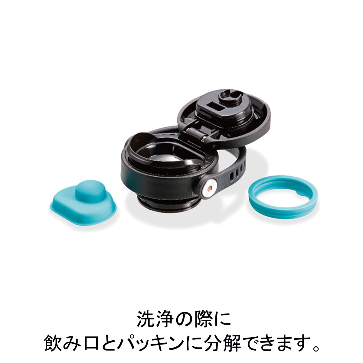 キャプテンスタッグ HDワンタッチボトル1000 ブラック UE-3549