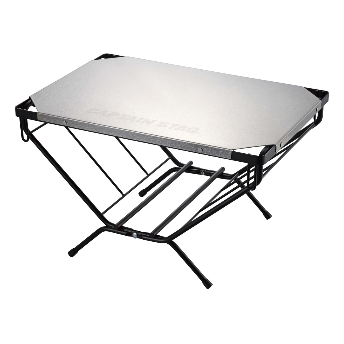 【送料無料】キャプテンスタッグ ステンレス薪ラックテーブル UC-568