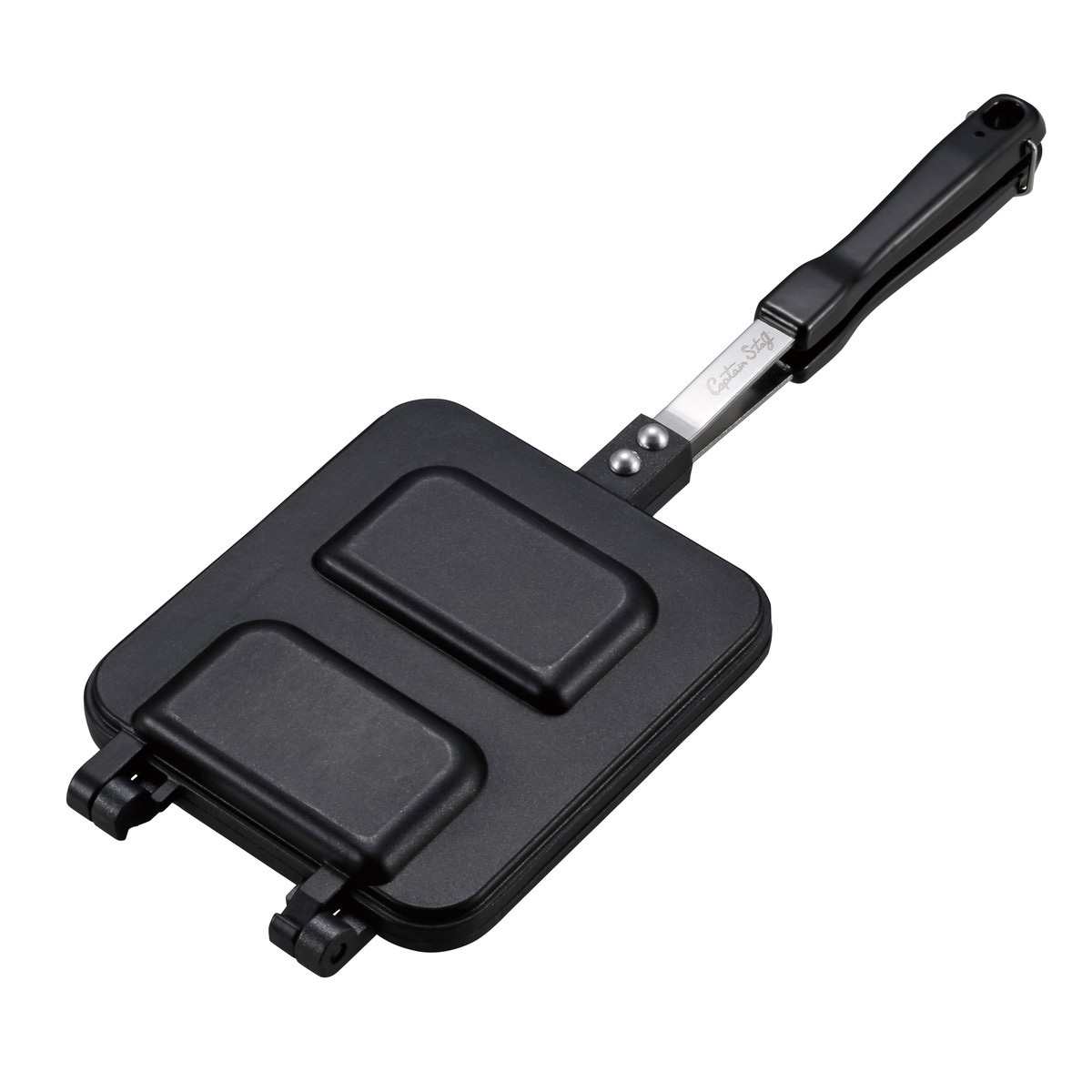 キャプテンスタッグ ハーフ＆ハーフ ホットサンドトースター UG-3083