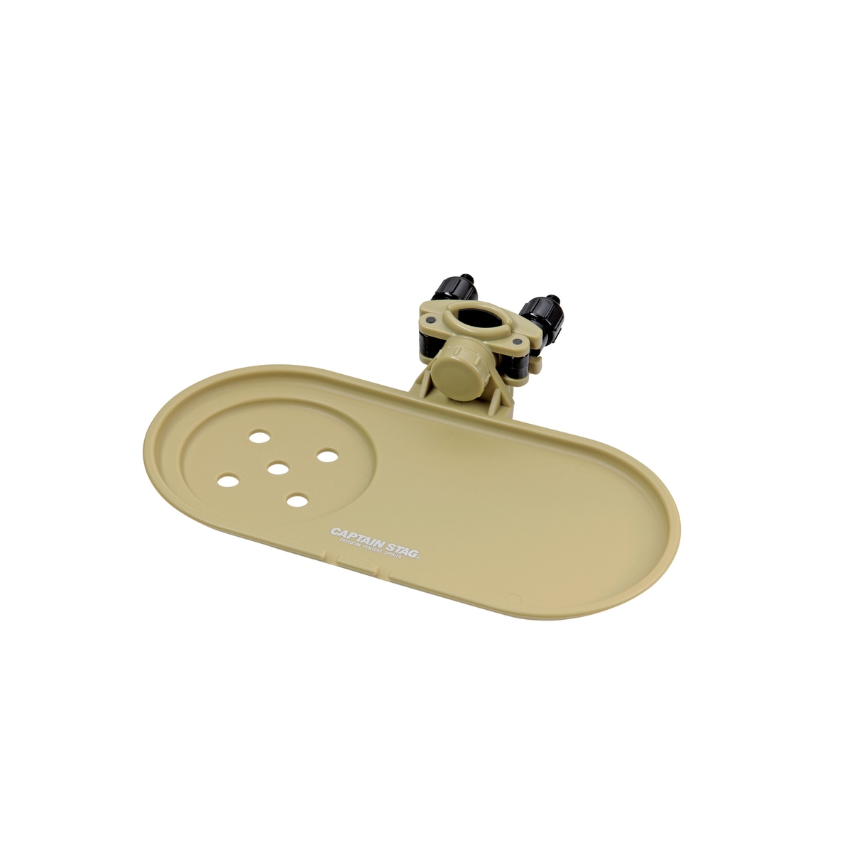 キャプテンスタッグ チェア用サイドトレー カーキ UC-1841