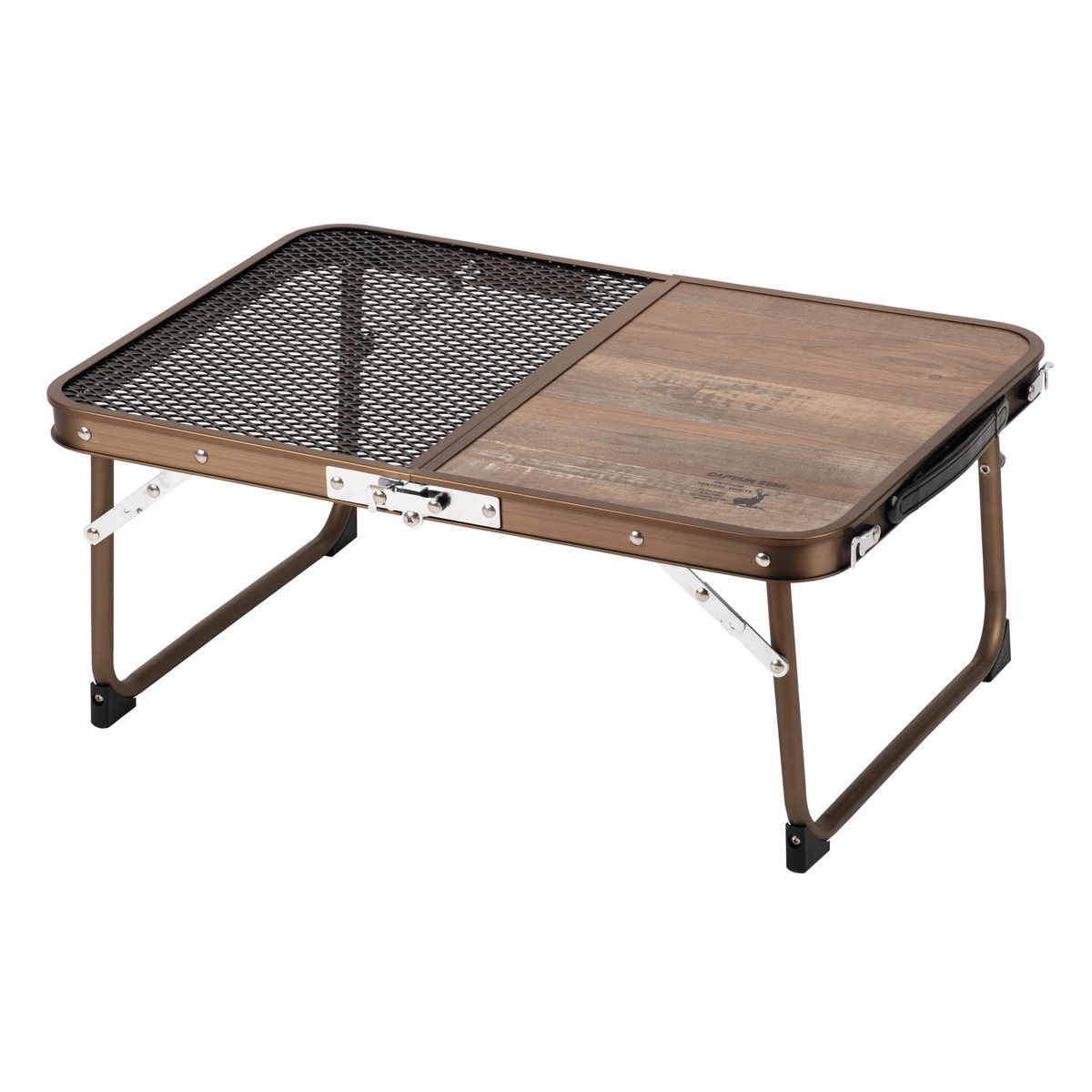 【送料無料】キャプテンスタッグ ビストロ ハーフメッシュテーブル 幅60×奥行40cm UC-578