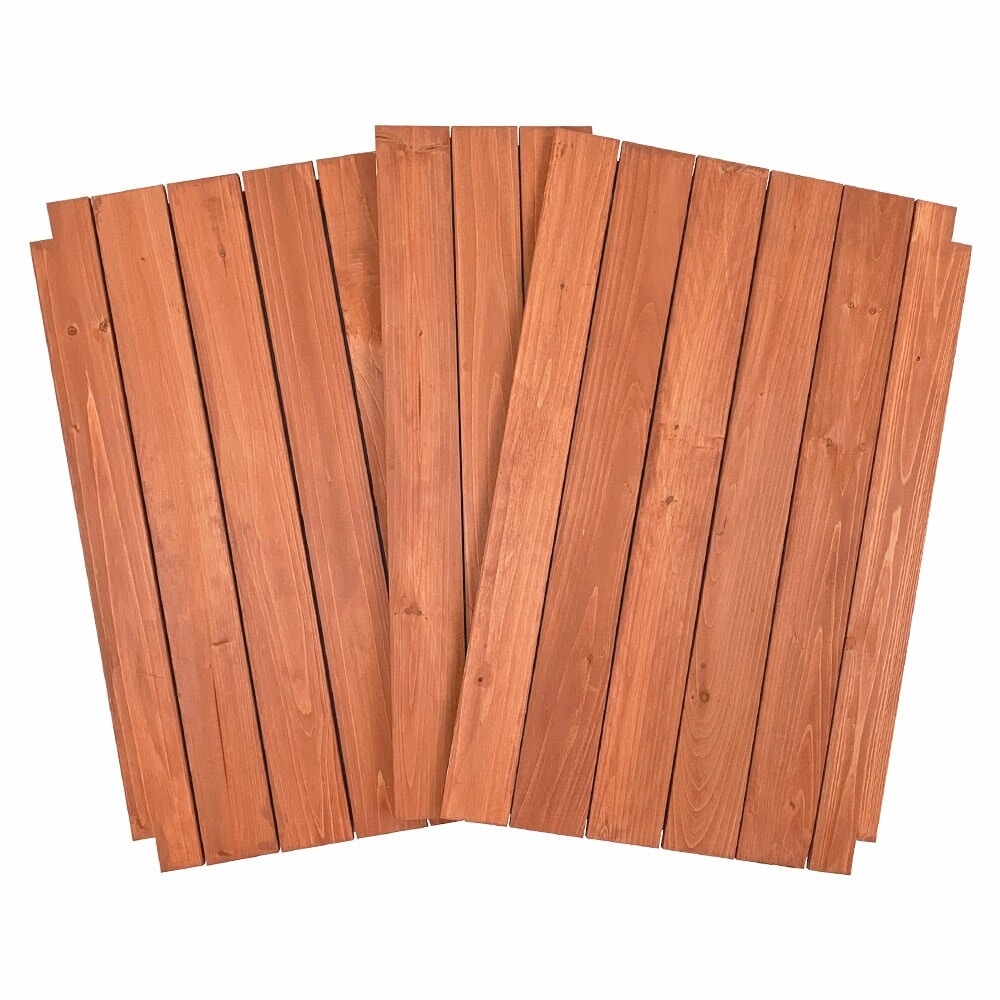 送料無料】片屋根木製犬舎 Lサイズ用 底板 すのこ板 3枚組 (右中左×各1