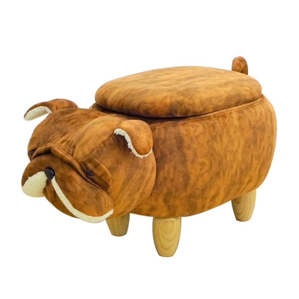 【送料無料】動物スツール 収納付 ブルドッグ アニマル チェア イス アークランズ