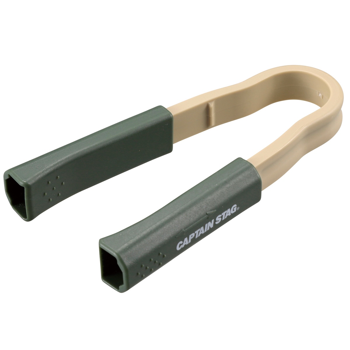 キャプテンスタッグ BBQ 割りばしトング オリーブ×ベージュ UG-3294