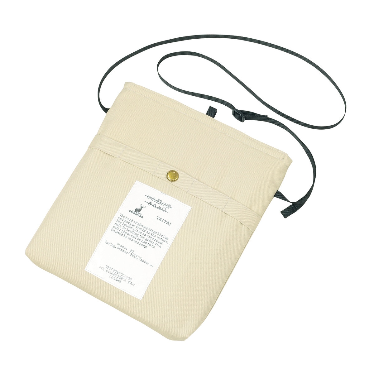 キャプテンスタッグ CF×TF クッカー＆クーラーサコッシュ ナチュラル UL-2060