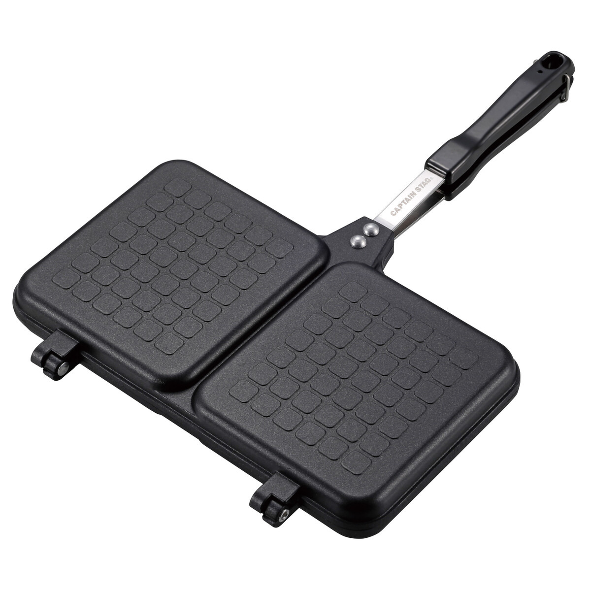 キャプテンスタッグ キャストアルミ ツインサンドトースター フラット UG-3087