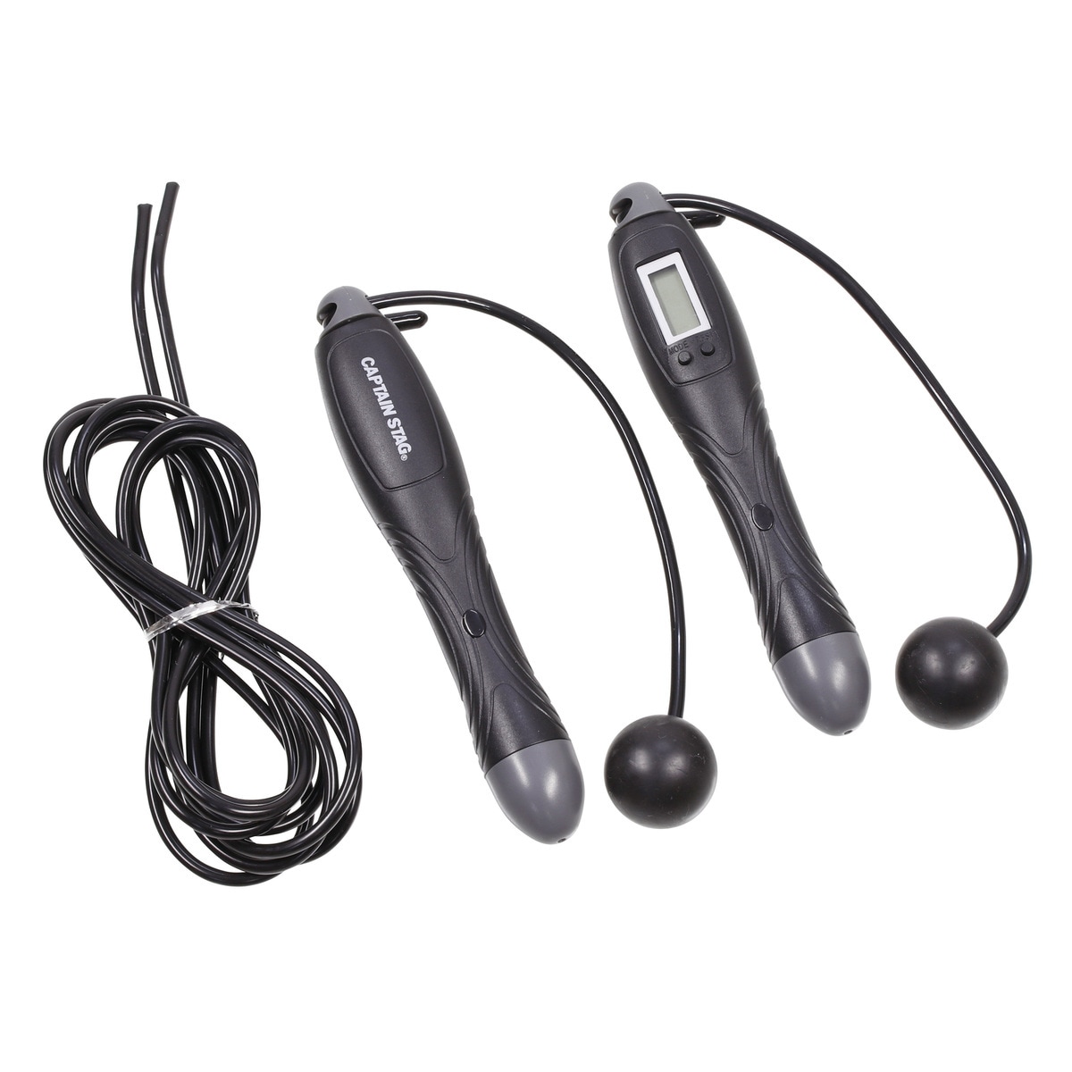 キャプテンスタッグ Vit Fit エアーなわとび ブラック UR-929