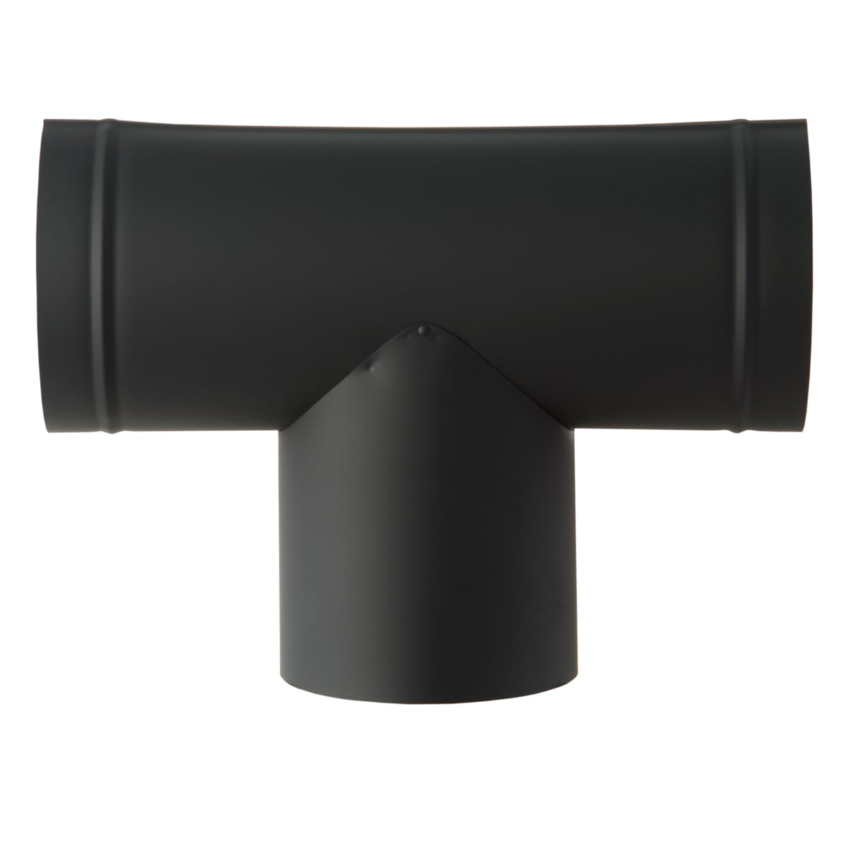 【送料無料】ホンマ製作所 ステンレス煙突 ハゼ折りシングル 黒耐熱 T笠 φ120mm