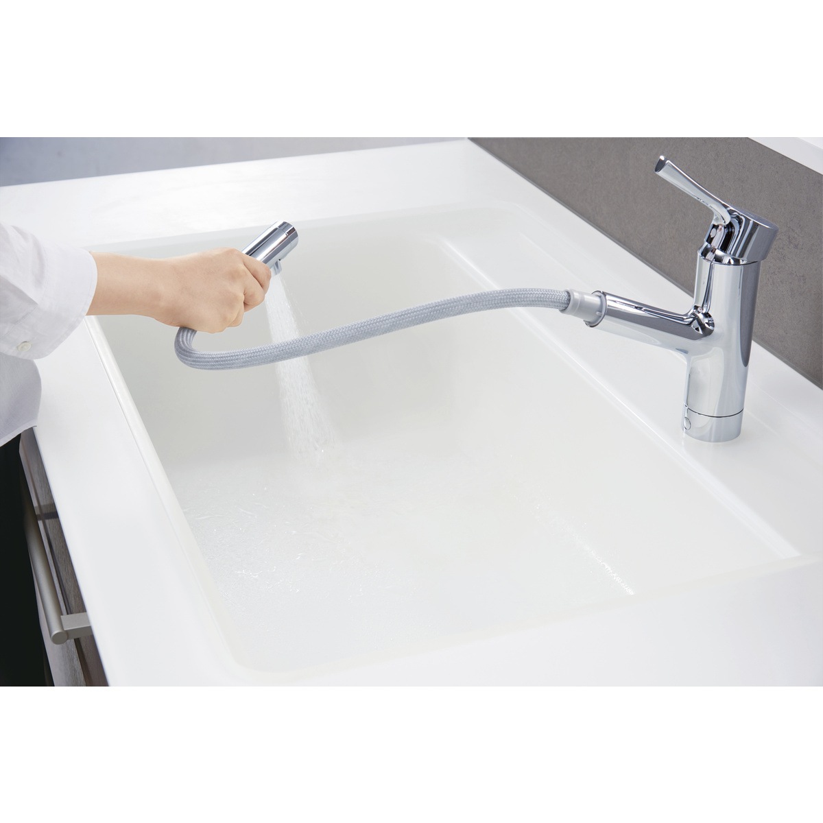 TKS05306ZA TOTOシングル混合水栓 ハンドシャワー・寒冷地仕様 TKS05306ZA TOTOシングル混合水栓 ハンドシャワー・吐水切り替えタイプ