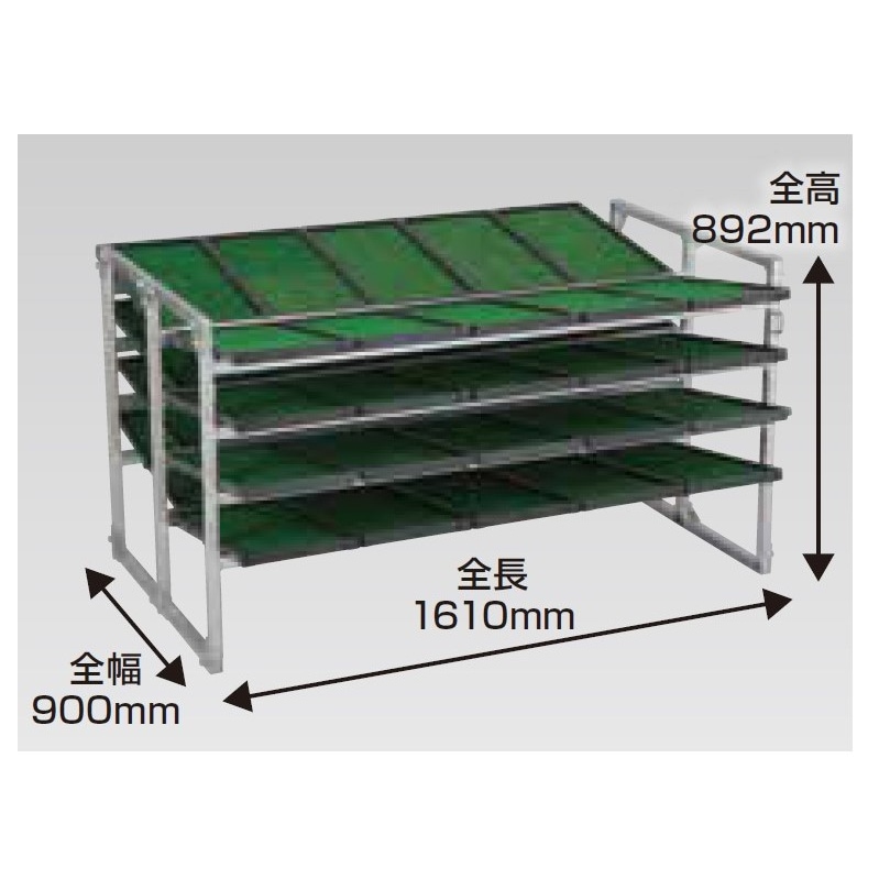 棚 苗棚 道具入れ 薪棚 道具棚 ステンレス塗装