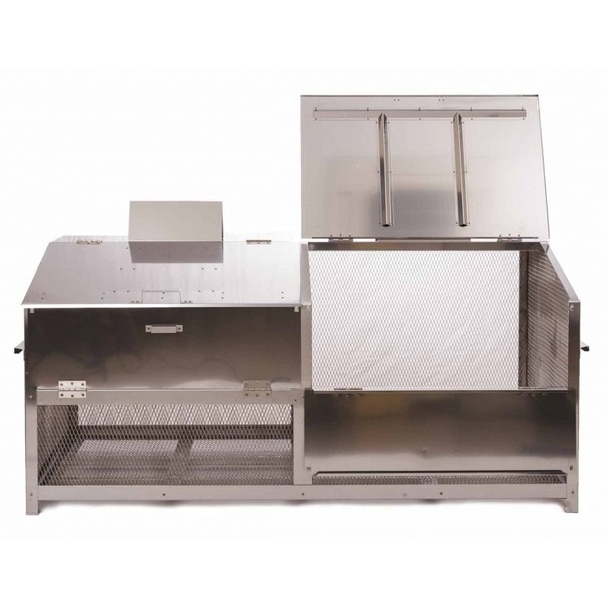 【送料無料】ステンレス光 オールステンレス製ゴミBOX ワンニャンカア  GH-180N ダストボックス 【メーカー直送・代引不可・置配不可・配送地域限定】