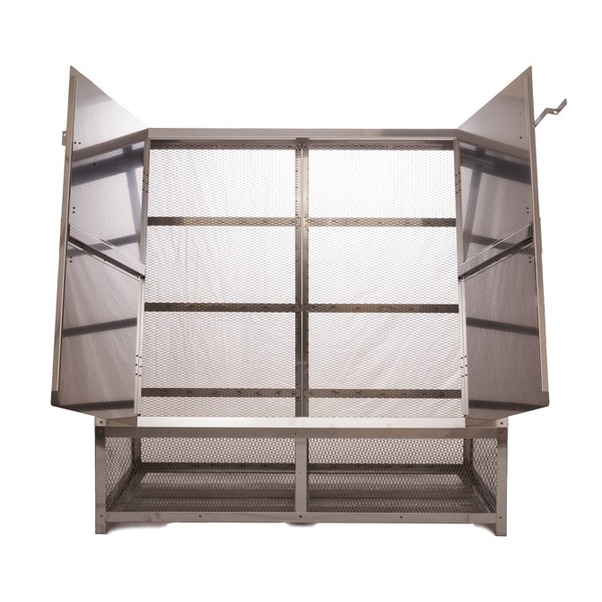 【送料無料】ステンレス光 オールステンレス製ゴミBOX ワンニャンカア  NH-150 ダストボックス 【メーカー直送・代引不可・置配不可・配送地域限定】