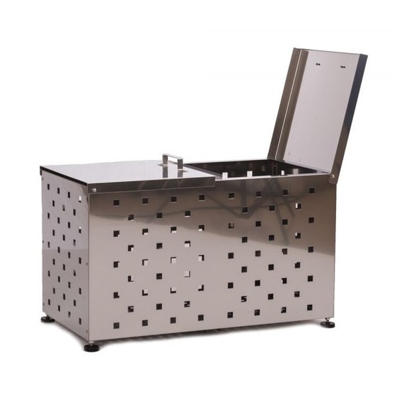 【送料無料】ステンレス光 オールステンレス製ゴミBOX ワンニャンカアmini  SH-90P ダストボックス 【メーカー直送・代引不可・置配不可・配送地域限定】