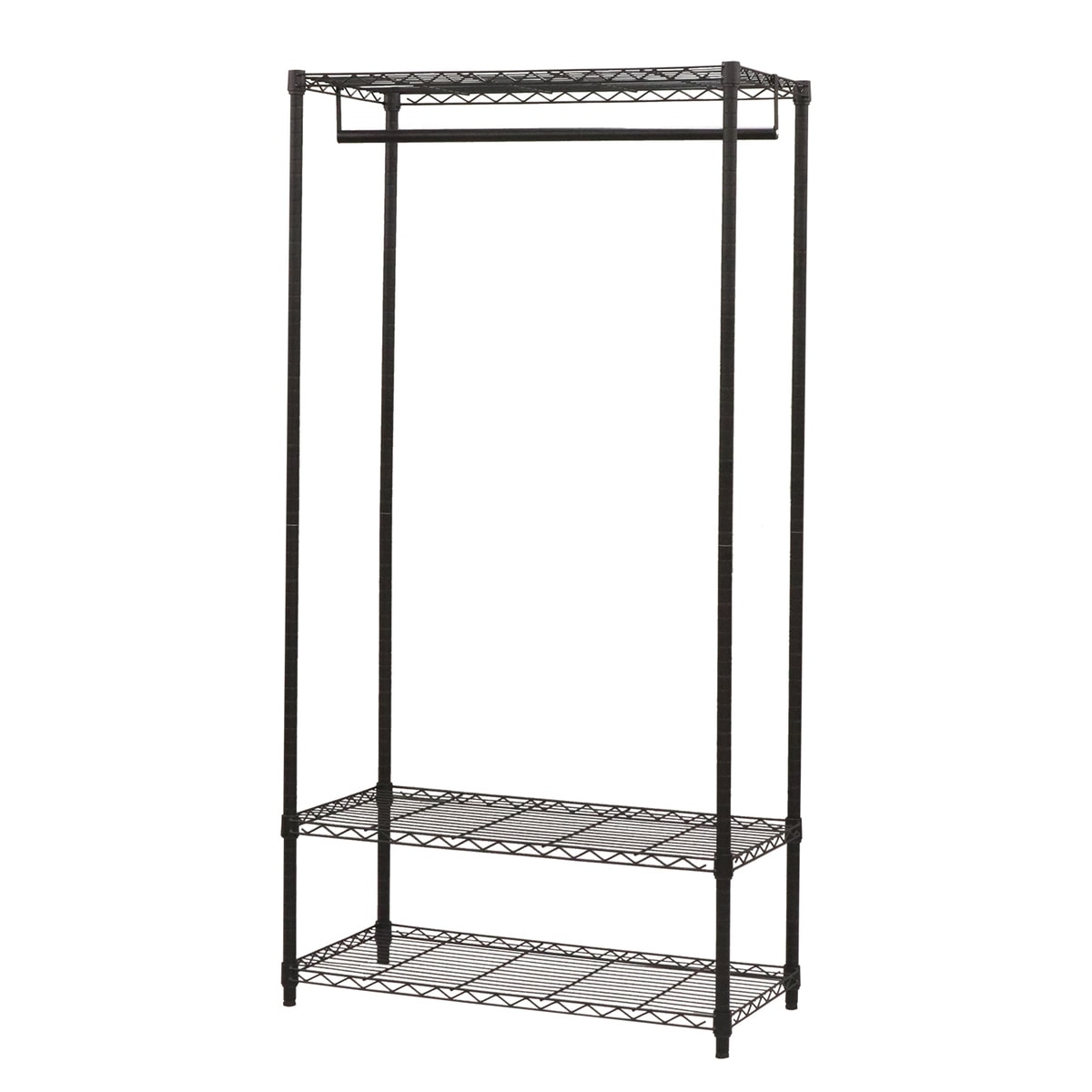 【送料無料】エイ・アイ・エス ネーロ ワードローブ W91×D45×H175/180cm NERO-900 BK 【メーカー直送・代引不可・置配不可】