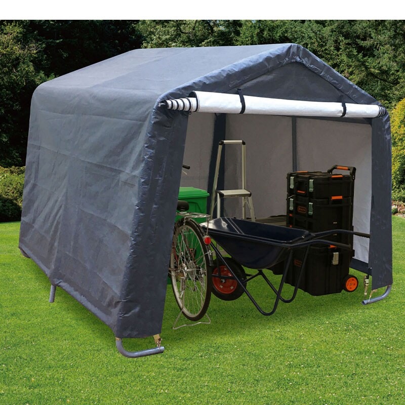 自転車置き場 アルミス アルミサイクルハウス2.5S-SV型 『DIY