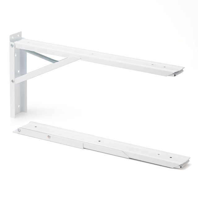【送料無料】田邉金属工業所 TANNER 大型  折り畳み式棚受 ジャンボ60 2本1組 B-60 シロ 60cm
