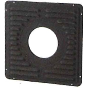 【送料無料】ホンマ製作所 ステンレス ボイラー用ガラリ付眼鏡板 黒耐熱 φ106mm用 2枚1組