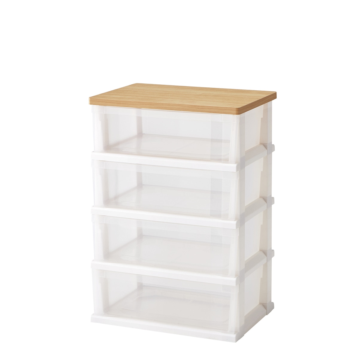 送料無料】天馬 組立式木製天板ストッカー 4段キャスター付 | 収納