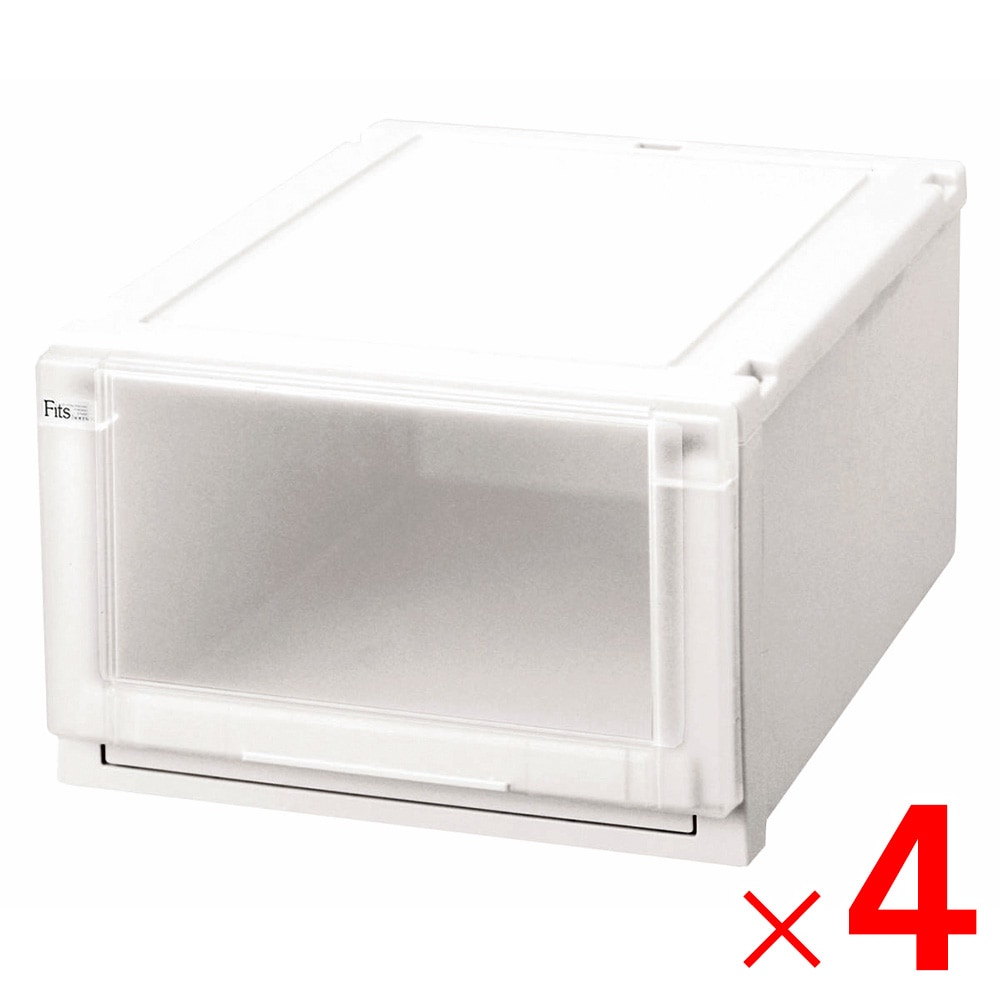 送料無料】天馬 フィッツユニットケース4025 WH ホワイト ×4個 ケース