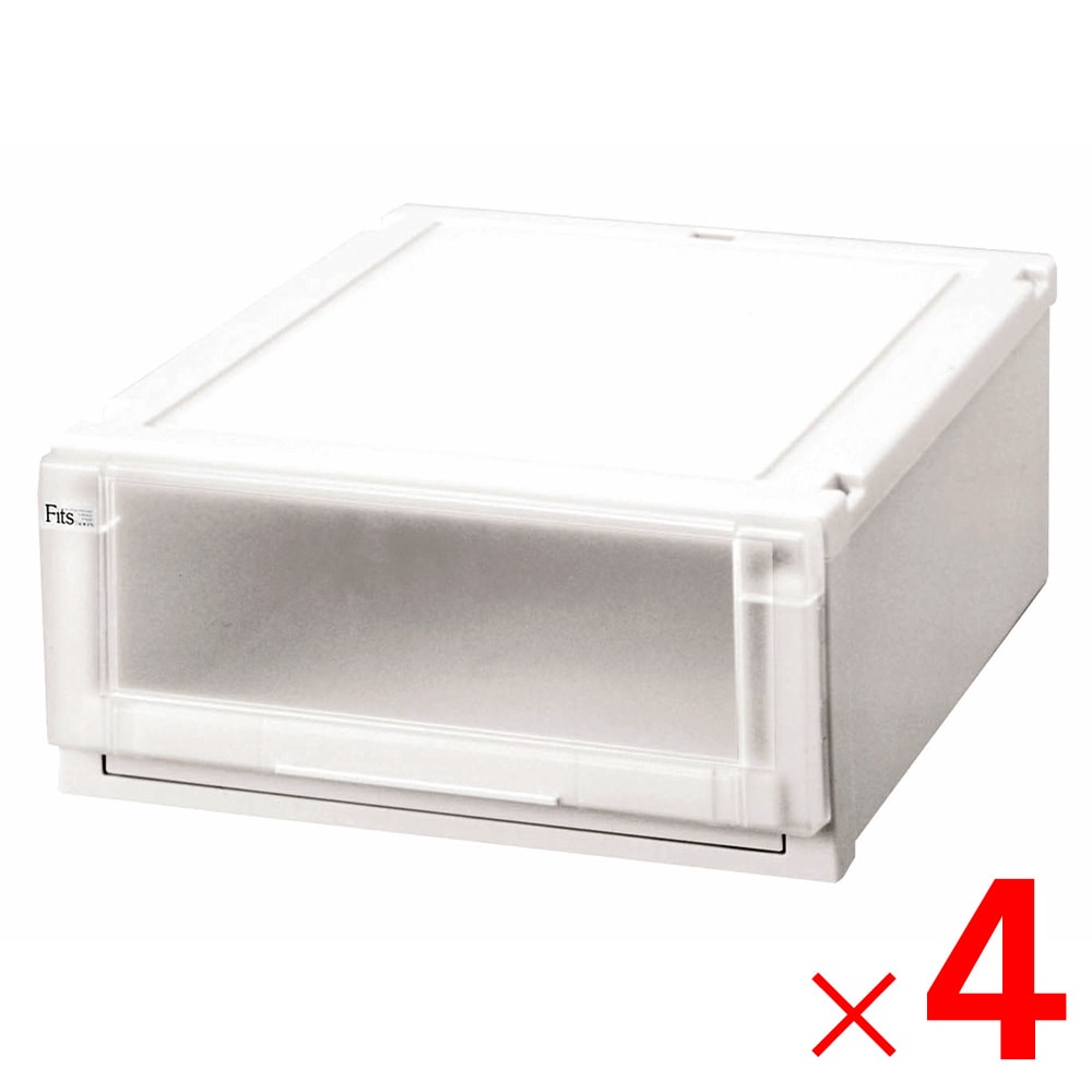 送料無料】天馬 フィッツユニットケース4520 WH ホワイト ×4個 ケース