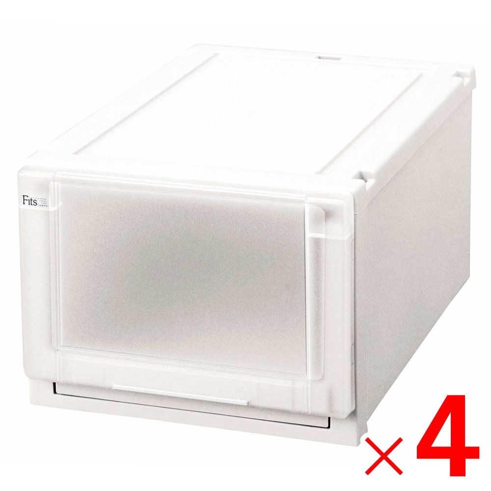 【送料無料】天馬 フィッツユニットケース3525 WH ホワイト ×4個 ケース販売