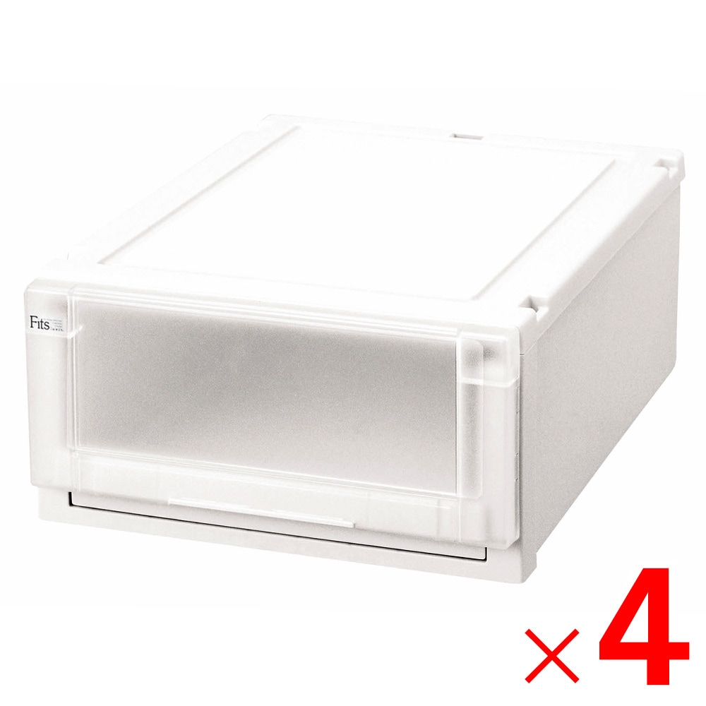 【送料無料】天馬 フィッツユニットケース4020 WH ホワイト ×4個 ケース販売