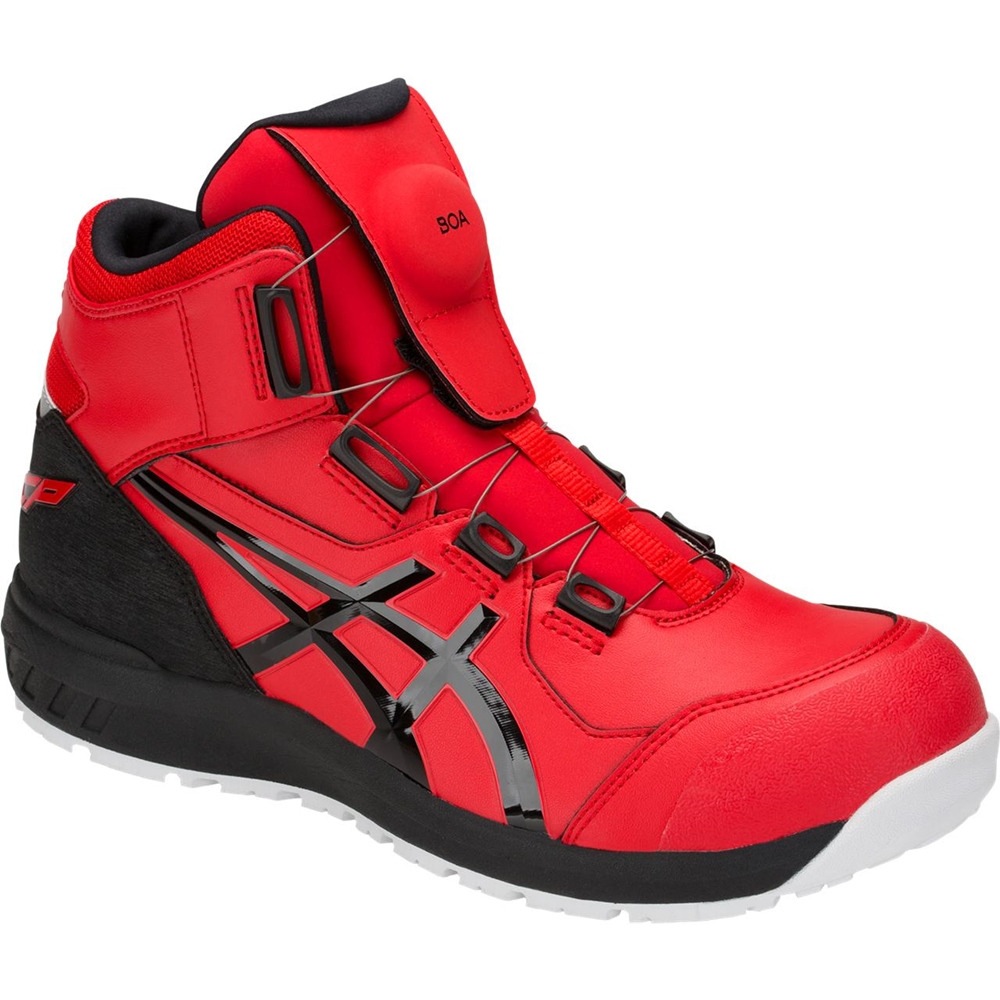 【送料無料】アシックス 安全靴 ウィンジョブ CP304 BOA クラシックレッド×ブラック 25.5cm 1271A030.600