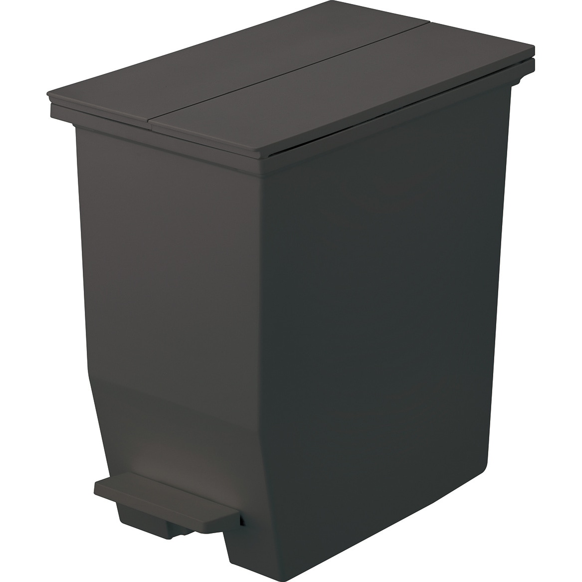 リス H&H 棚下で使えるペダルダストボックス 20L ダークグレー | 日用