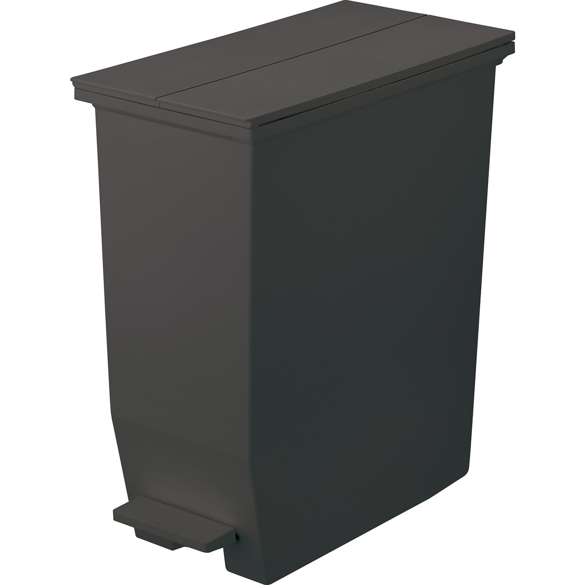 リス H&H 棚下で使えるペダルダストボックス 45L ダークグレー | 日用