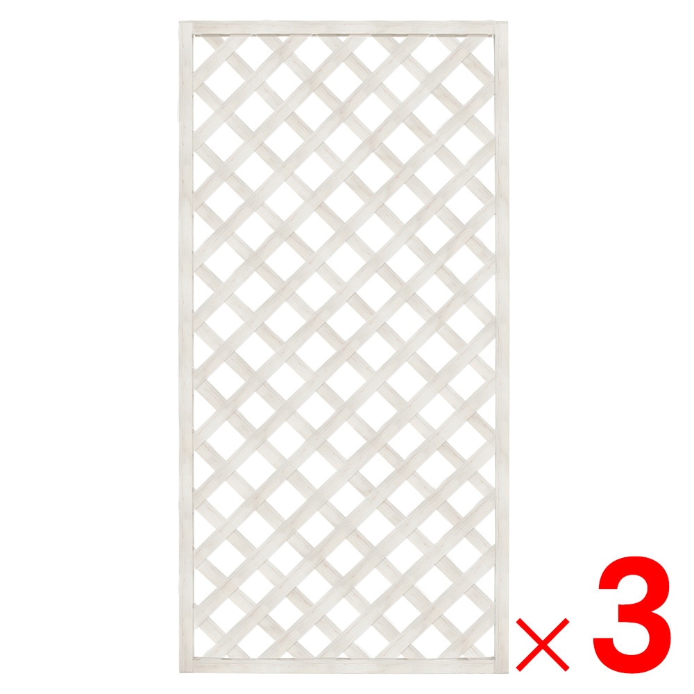 【送料無料】レシナgラティス 高さ1800×幅900mm  ホワイト色 人工木 ×3枚 セット販売　【家財おまかせ便】・配送地域限定