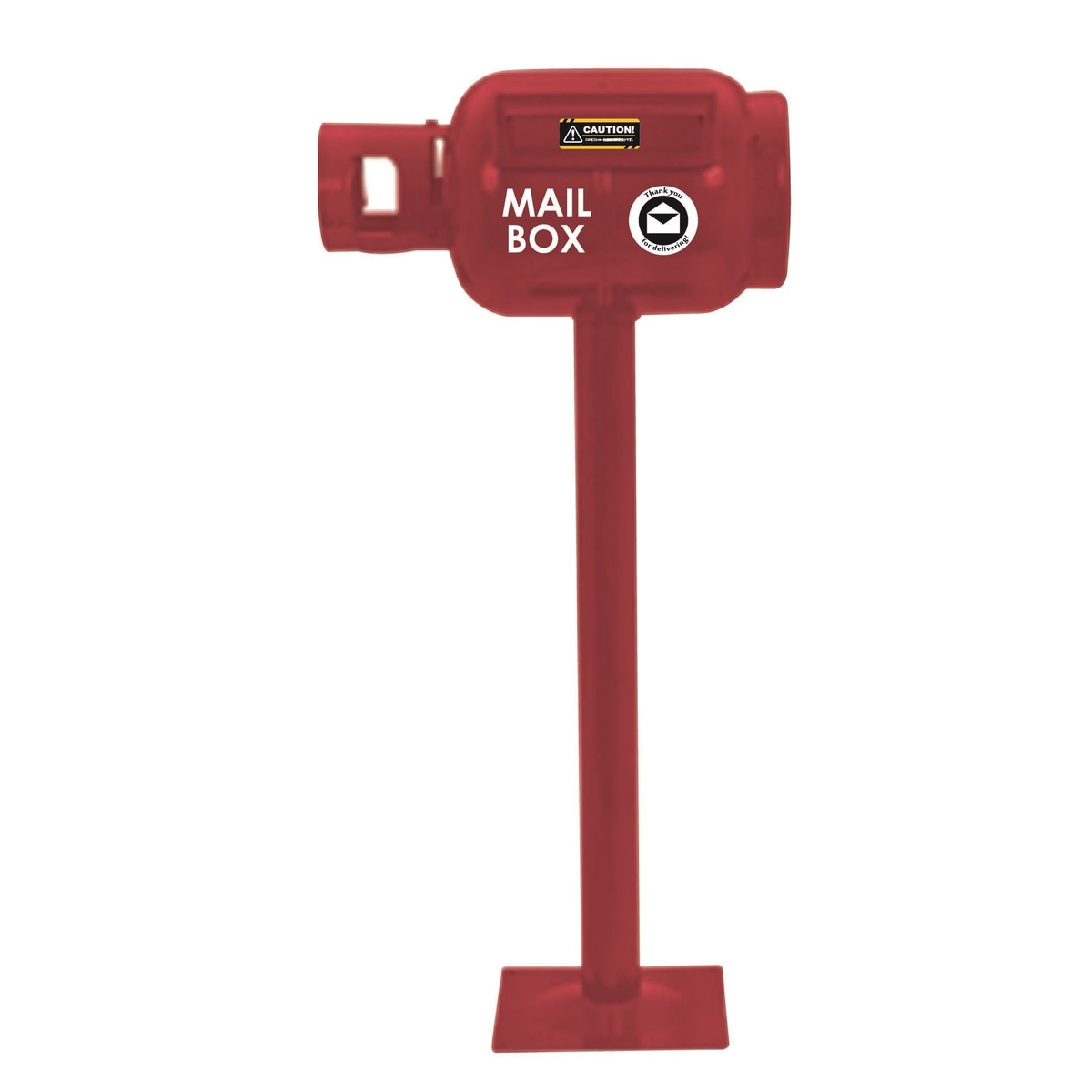 【送料無料】サンカ eボンベポスト #横 レッド 60147 【大型便・時間指定不可】