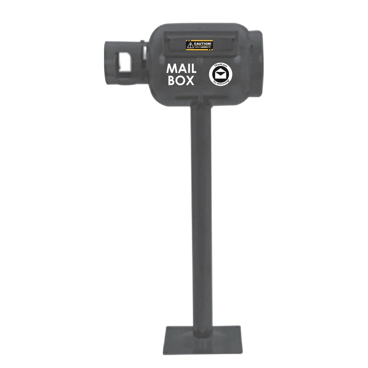 【送料無料】サンカ eボンベポスト #横 グレー 60148 【大型便・時間指定不可】