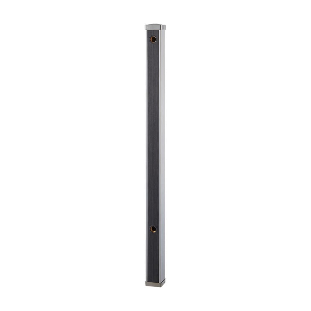 【送料無料】サンエイ SANEI 前面木目調水栓柱 水栓取付2ヶ所 ダーク T803-60X900-D