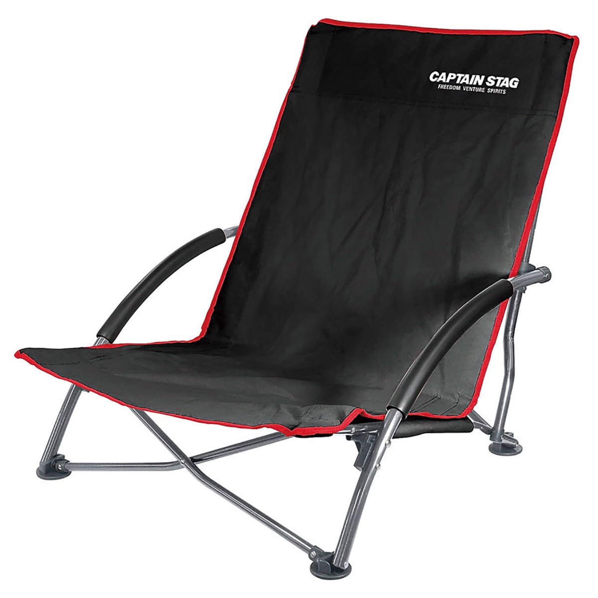 キャプテンスタッグ ジュール ロースタイル イージーチェア ブラック UC-1700