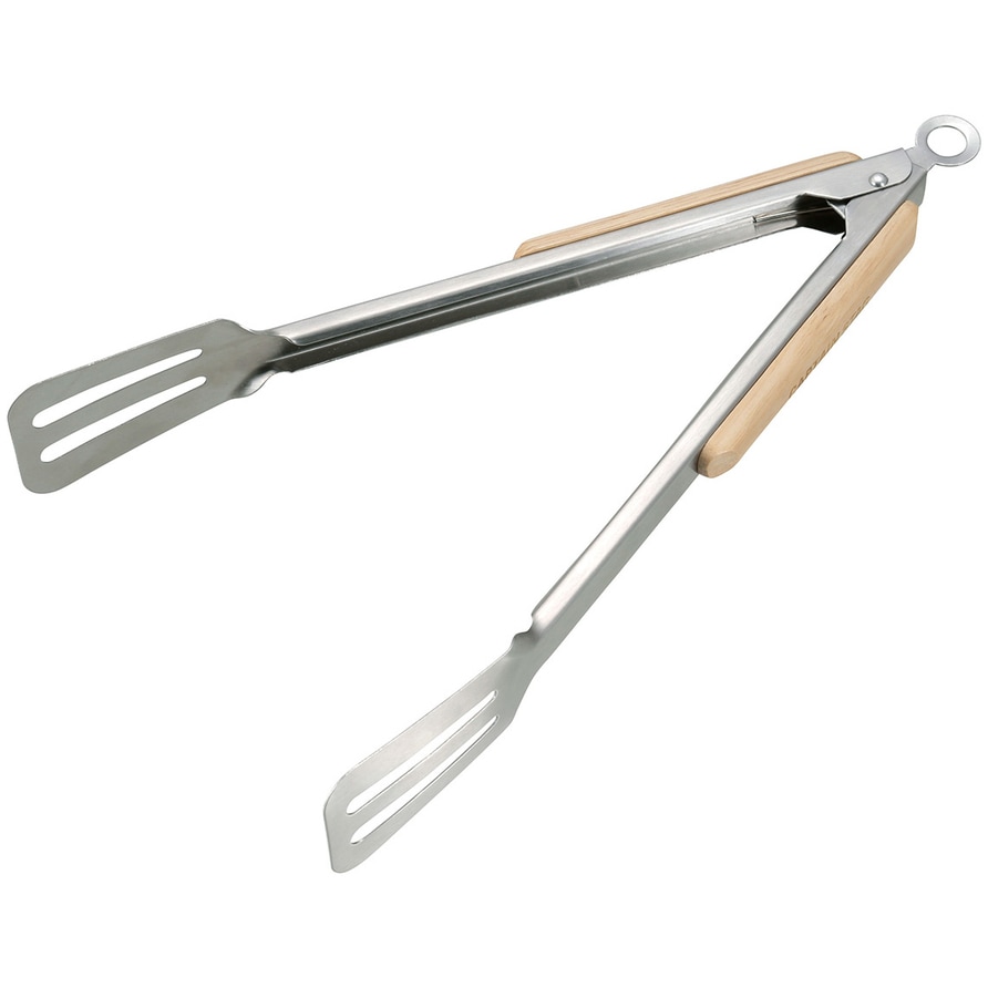 キャプテンスタッグ BBQ ウッドグリップ ターナートング 30cm UG-3273