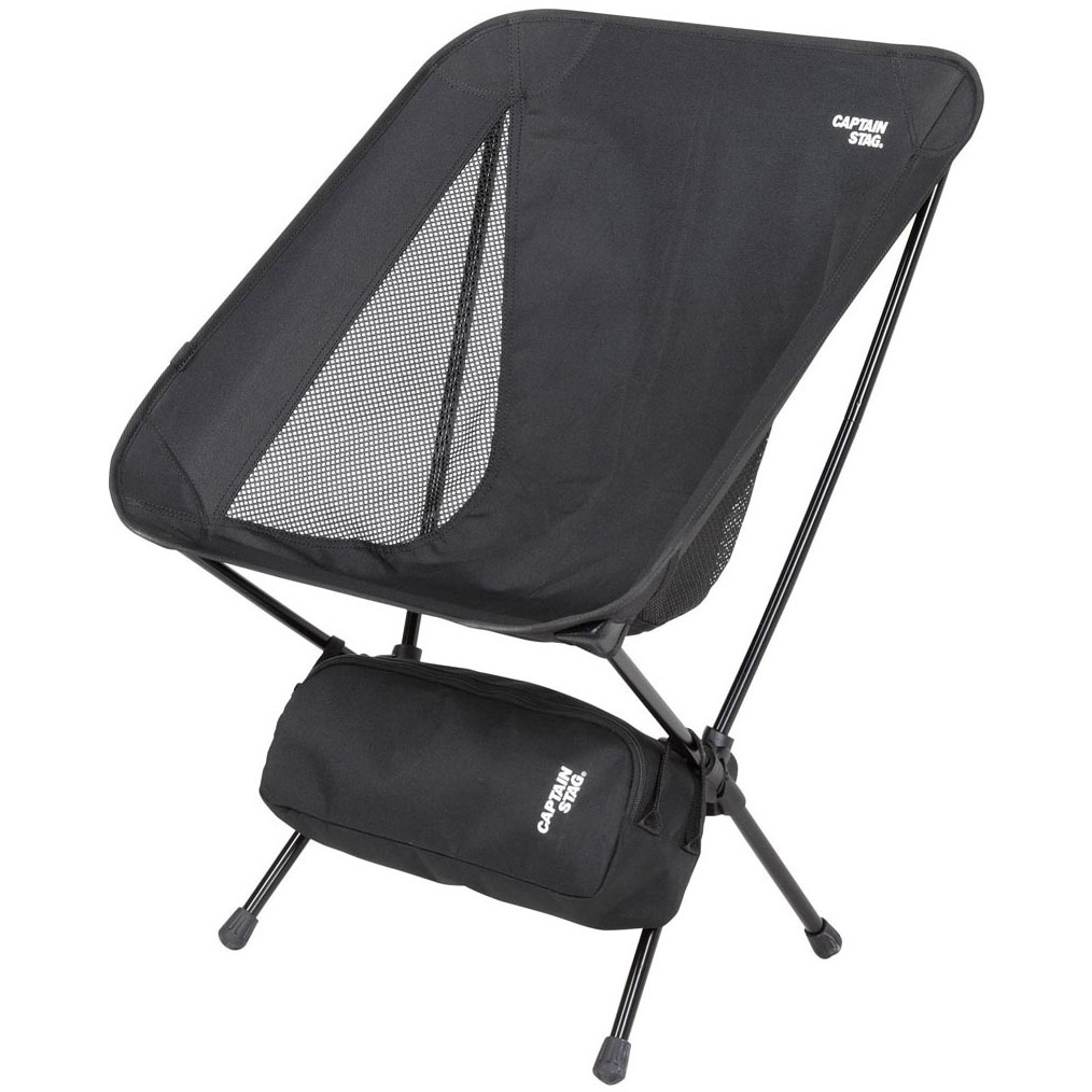 【送料無料】キャプテンスタッグ トレッカー ザ ライトチェア ブラック UC-1833