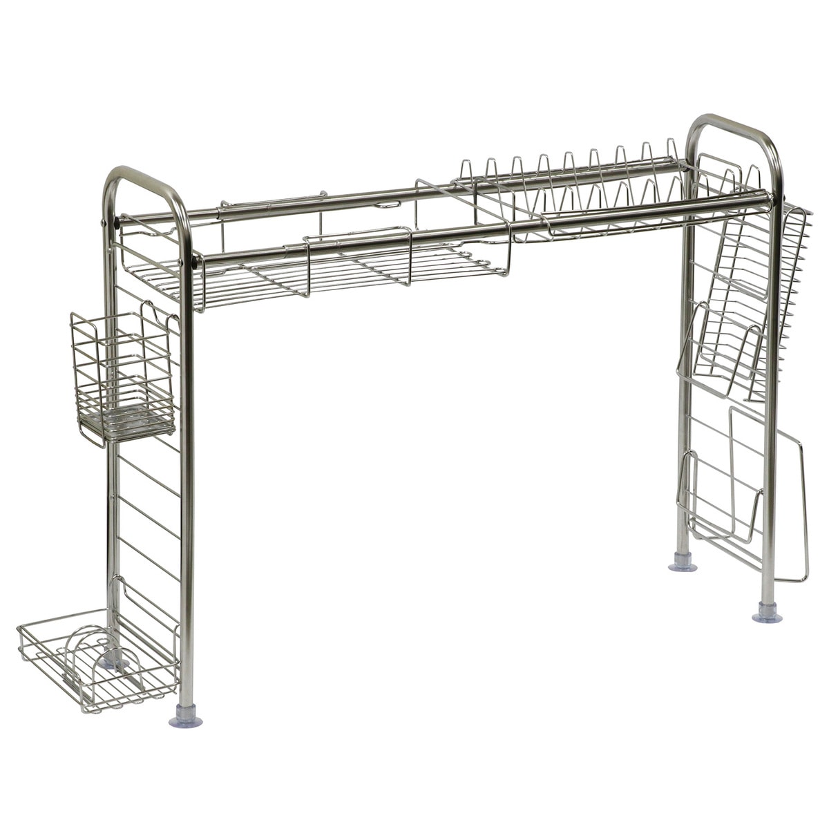 【送料無料】ベストコ 伸縮式シンク上水切りラック 7点セット ND-9122
