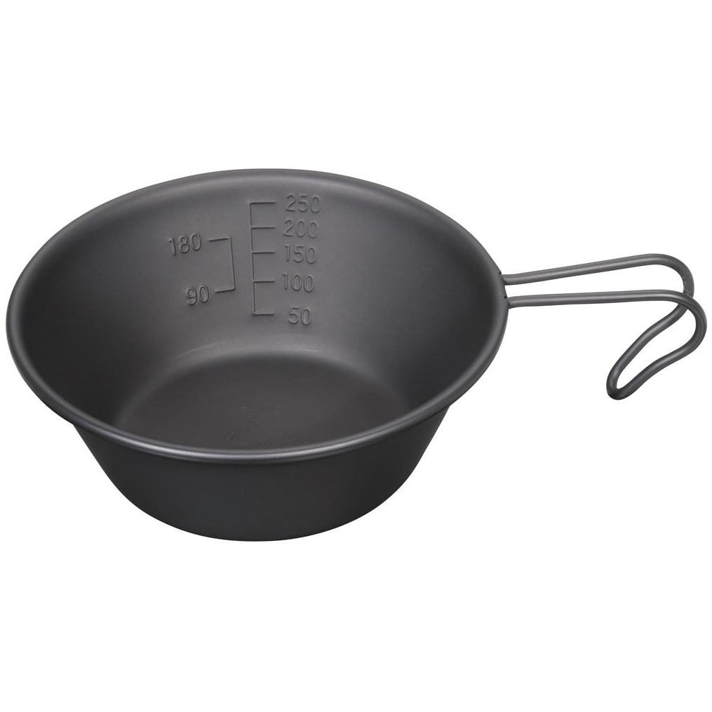 キャプテンスタッグ ステンレス カラーシェラカップ320ml オキツモブラック UH-69