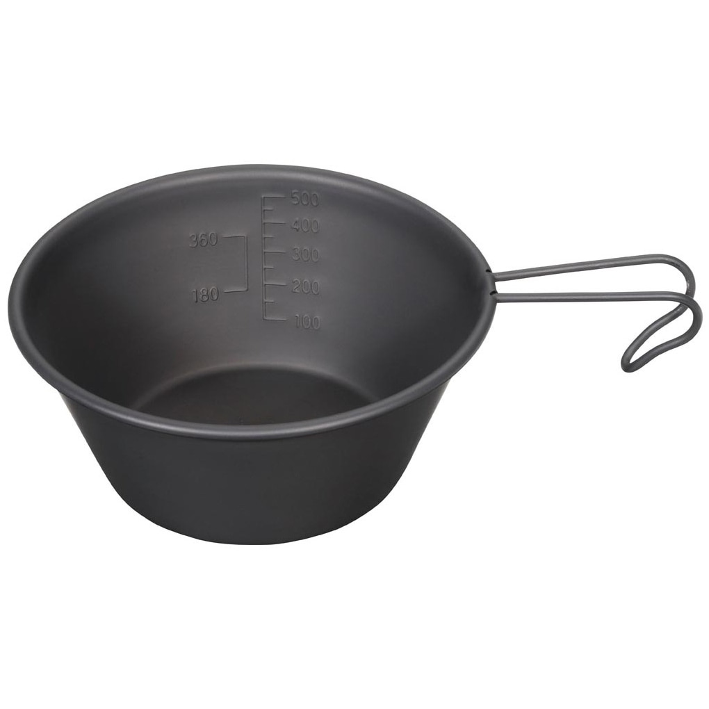 キャプテンスタッグ ステンレス カラーシェラカップ630ml オキツモブラック UH-70