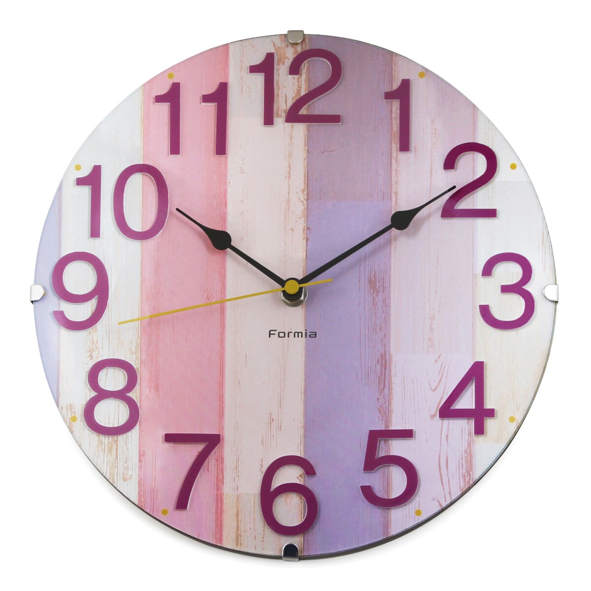 保土ヶ谷電子販売 フォルミア インテリア掛時計 HIC-001PK ピンク